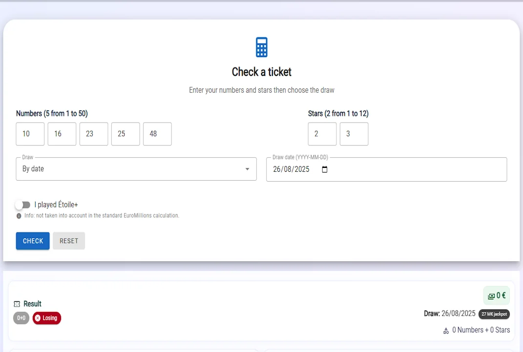 Vérifiez vos gains automatiquement